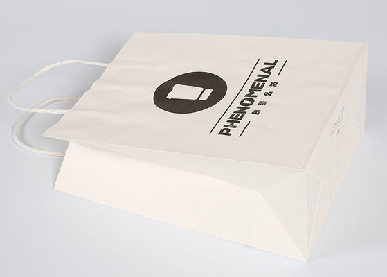 큰 종이 백색 패킹 부대, 선물 의복 패킹을 위한 인쇄된 선물 부대