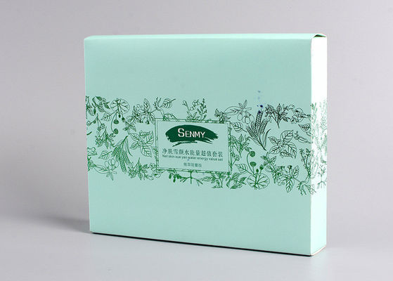 화장용 주문 제품 포장 상자, 녹색 금 우표를 가진 주문 소매 상자