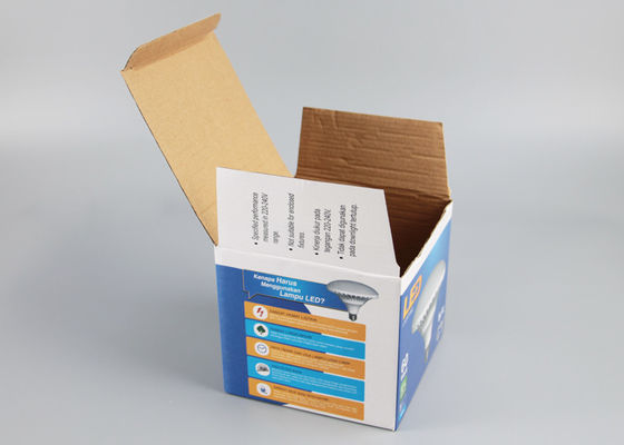 LED 빛 포장을 위해 UV 재생된 직사각형 접히는 종이 포장 상자 반점