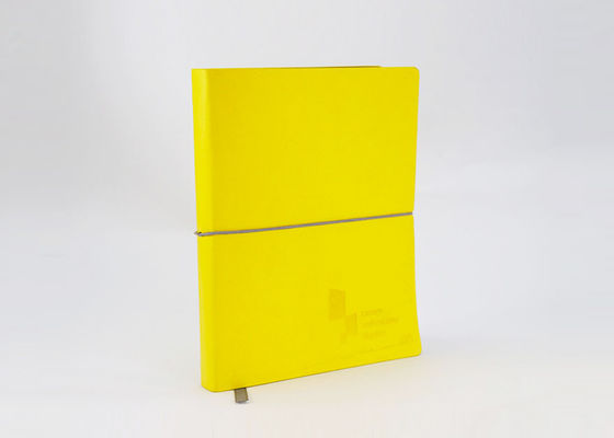 사업 주를 위한 탄력 있는 레몬 노란색 서류상 덮개 노트북 상쇄 종이