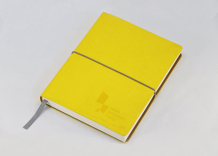 사업 주를 위한 탄력 있는 레몬 노란색 서류상 덮개 노트북 상쇄 종이