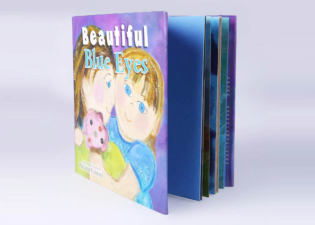 플라스틱 책커버를 가진 화려한 동화 두꺼운 표지의 책 아동 도서 광택지